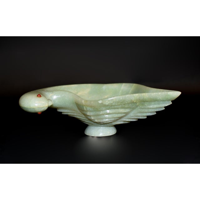 Gemstone Aventurine Quartz Dove Bowl Hand Crafted Gemstone Bowl For Sale - Image 7 of 16