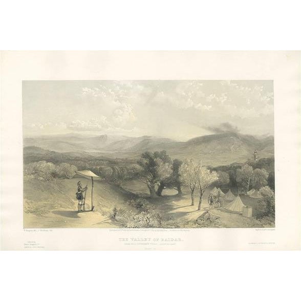 Mid 19th Century W. Simpson, Illustration of the Valley of Baidar, Crimean War, 1855, Print For Sale - Image 5 of 5