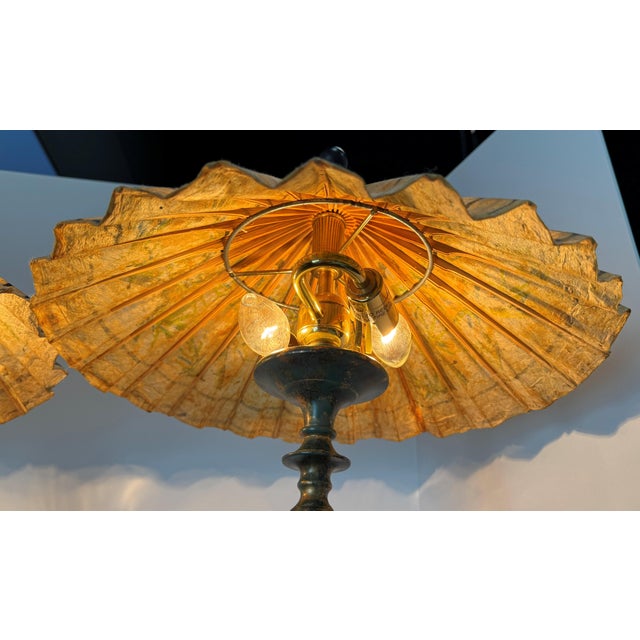 Vintage Frederick Cooper Frogs Lamps, a Pair For Sale - Image 14 of 18