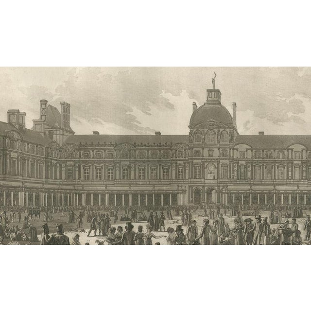 Paper Louis-Pierre Baltard, Louvre Cour Carrée Exhibition, 1803, Paper For Sale - Image 7 of 12