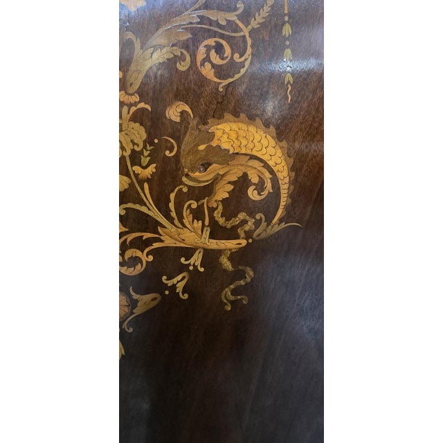 Inlaid Mahogany Cabinet, 1900s For Sale - Image 9 of 15