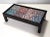 Postmodern Vintage Rectangular Lacquered Beach Coffee Table with Colorful Plaster Relief, 1980s For Sale - Image 3 of 12