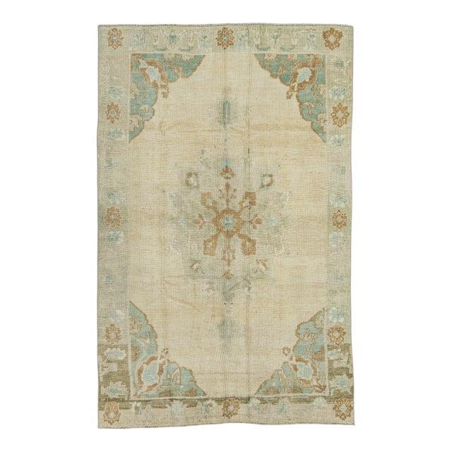 Turkish Vintage Rug 4'6" x 7' #21299 For Sale