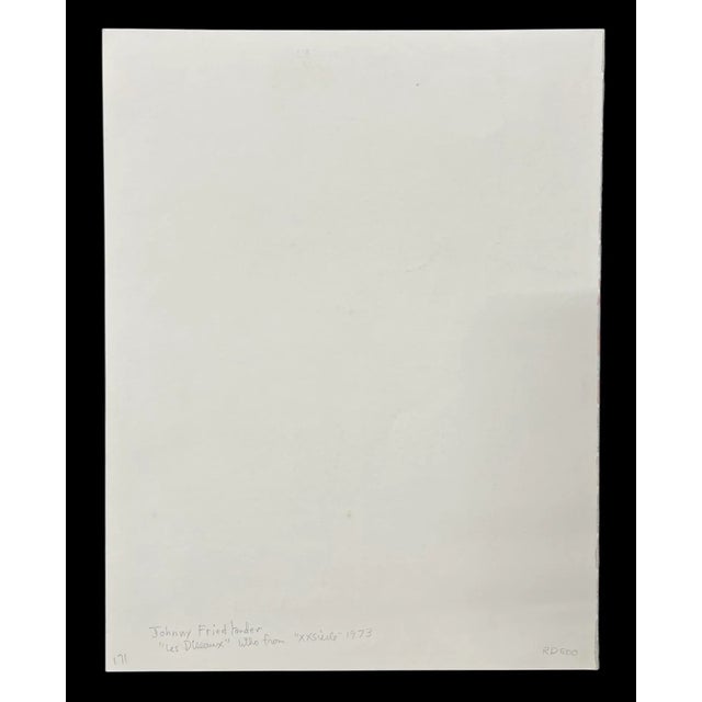 Brown Johnny Friedlaender Les Oiseaux, 1973 Société Internationale d'Art XXe Print For Sale - Image 8 of 8