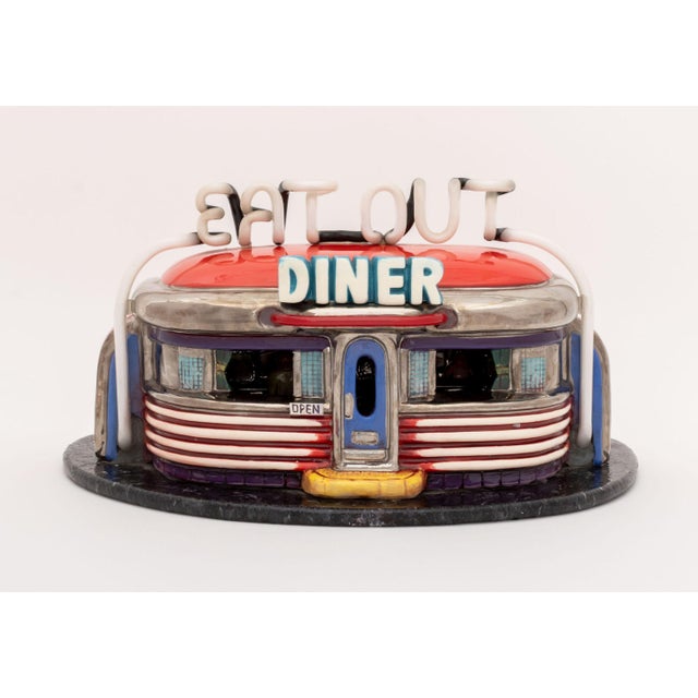 American Jerry Berta X Russ Berrie Eat Out Diner Sculpture For Sale - Image 3 of 15