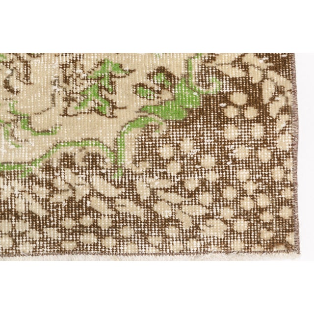 Vintage Anatolian Sand Colour Carpet For Sale - Image 4 of 10