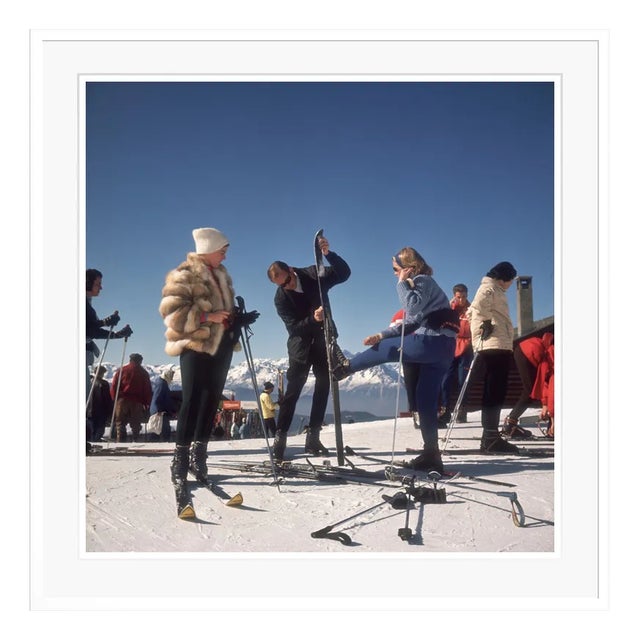 Slim Aarons, Verbier Skiers, 1964, Colour Photograph For Sale
