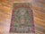 Antique Persian Tabriz silk rug, Size: 2'5" x 3'8". Antique Tabriz - Silk Small Scatter Size Wool Green Rug, Circa Date:...