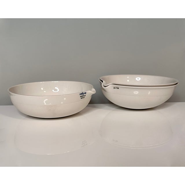 Ceramic Porcelain LAB Bowls with Spout from KPM Berlin, Germany, 1920s, Set of 3 For Sale - Image 7 of 17