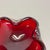 Wood Large Red Murano Bubble Glass Bowl Element Shell Ashtray, Italy, 1970s For Sale - Image 7 of 18