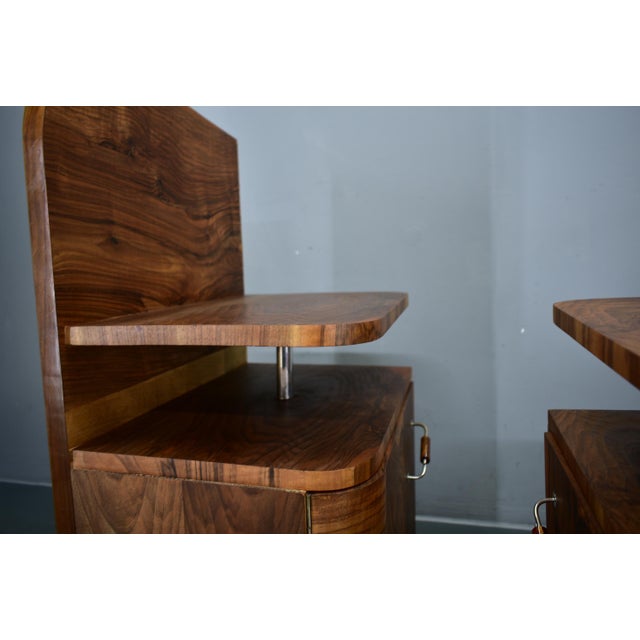 Art Deco Bedside Tables, Czechoslovakia, 1932s, Set of 2 For Sale - Image 18 of 18