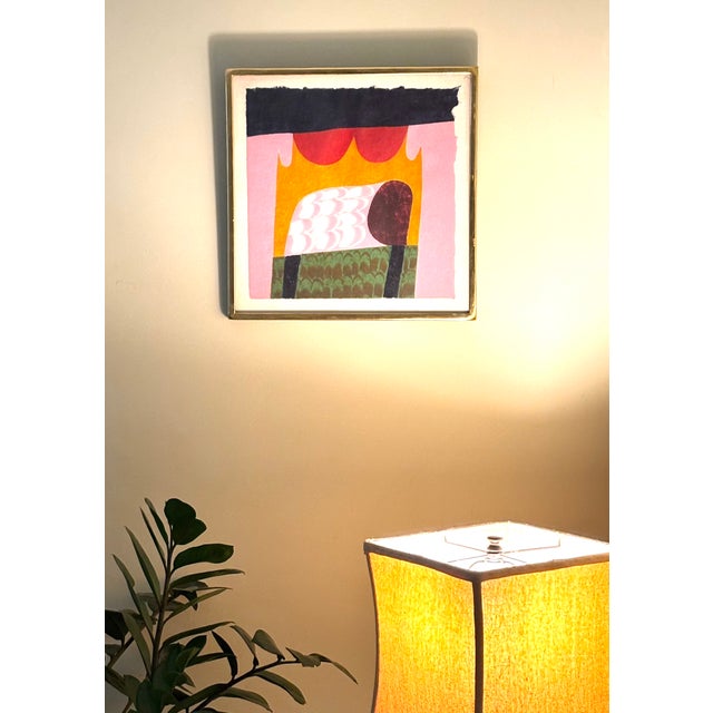 Paper Original Carol Summers Woodblock Print, Signed, and Titled "Bundi", Printed in the 1980's For Sale - Image 7 of 8