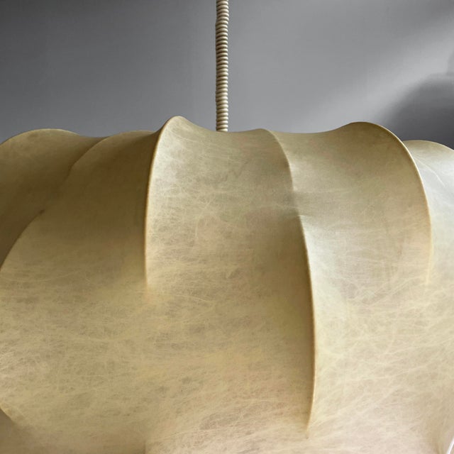 Italian Modern Cocoon Chandelier Nuvola by Tobia Scarpa for Flos, 1970s For Sale - Image 10 of 14