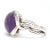 Modern Late 20th Century David Yurman 9.5 Carat Amethyst Infinity Ring, Sterling Silver, Ring, Large For Sale - Image 3 of 8