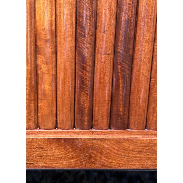 Brown Art Deco Queen Size Bed, 1930s For Sale - Image 8 of 10