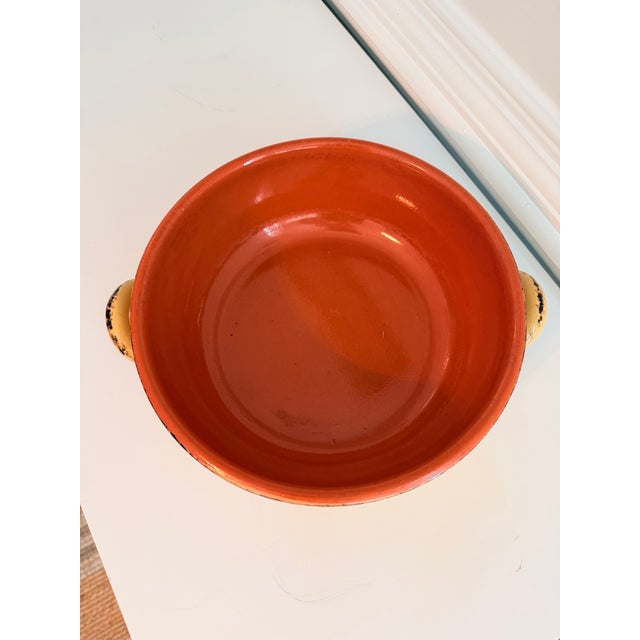 Mid-Century Modern Vintage Mediterranean Studio Pottery Centerpiece Bowl For Sale - Image 3 of 6
