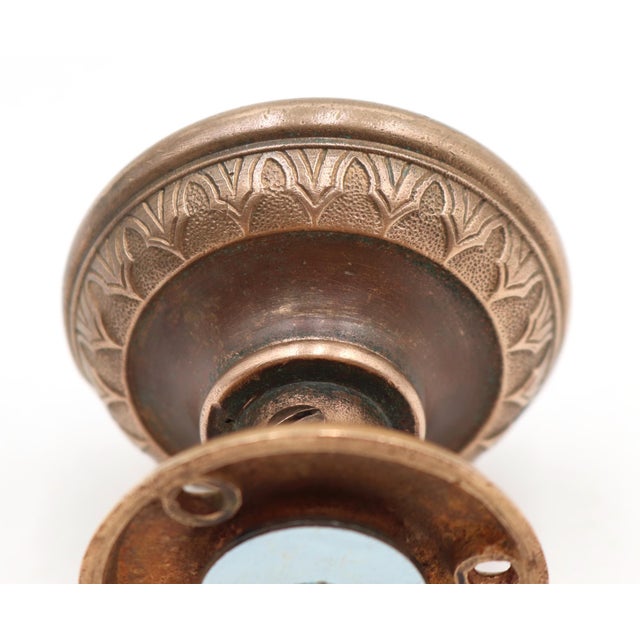 Early 20th Century Russell & Erwin Polished Bronze Dummy Door Knob For Sale - Image 5 of 5