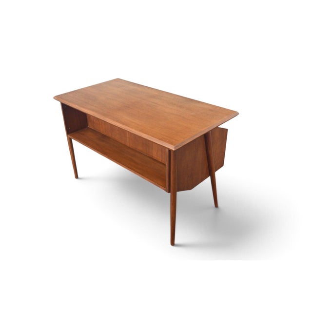 Atomic Danish Modern Teak Desk by Tibergaard For Sale - Image 14 of 16