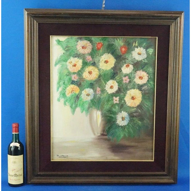 Mid-Century Modern M. Ittesor, Still Life, 20th Century, Oil on Canvas, Framed For Sale - Image 3 of 18