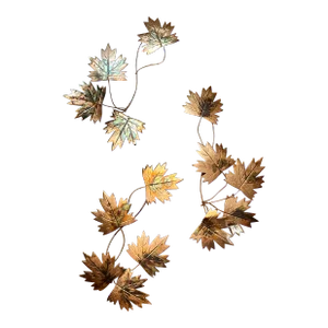 1970s Copper Leaf Sculptures - Set of 3