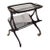 1950s Italian Wood, Glass and Brass Bar Cart With Magazine Rack, Attributed to Cesare Lacca For Sale