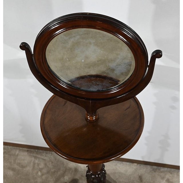 Wood Small Barbone in Mahogany For Sale - Image 7 of 18