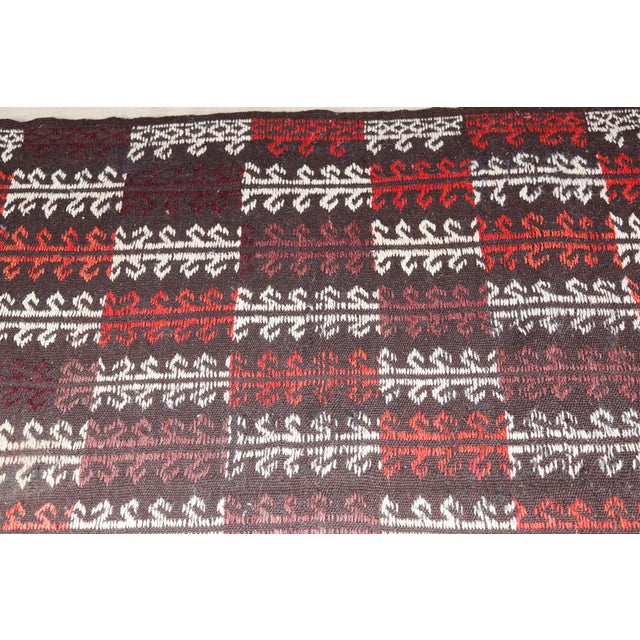 Handmade Flatweave Turkish Vintage Kilim Rug - 9'1 X 8'9 For Sale In Tampa - Image 6 of 14