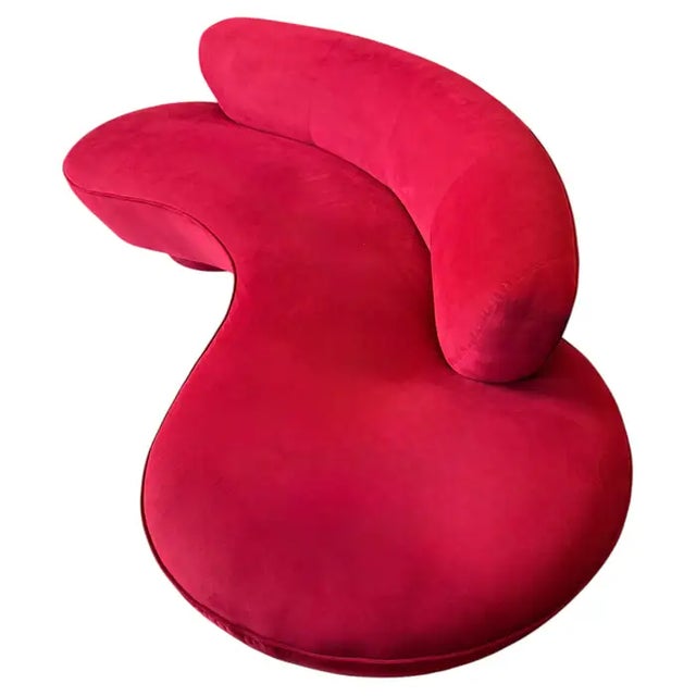 Vladimir Kagan Serpentine Cloud Curved Sofas for Directional, Signed Pair For Sale - Image 9 of 18