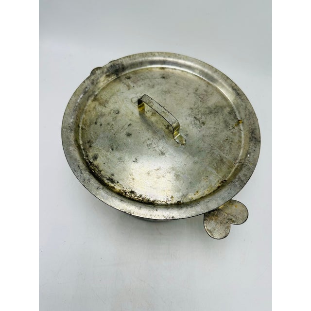 Antique French Metal Lidded Pot For Sale - Image 4 of 9