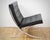Ludwig Mies van der Rohe Barcelona Chair in Black Leather by Ludwig Mies Van Der Rohe for Knoll International For Sale - Image 4 of 13