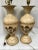 Neoclassical Vintage Italian Painted Tole Metal Urn Shaped Neoclassic Lute Horn Grape Leaves Table Lamps - a Pair For Sale - Image 3 of 10
