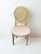 Late 20th Century Vintage Louis XVI‑Style Cane Back Accent Chair in Gold Finish For Sale - Image 5 of 5
