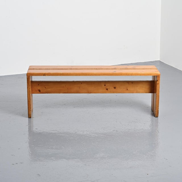 Pine Bench from Les Arcs, France, 1973 For Sale - Image 3 of 11