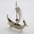 1980s Vintage Italian Handmade Silver Ship Figurine, 1980s For Sale - Image 5 of 12