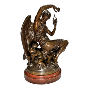 Late 19th Century Bronze Group by Emile-Andre Boisseau La Crépuscule (Dusk)