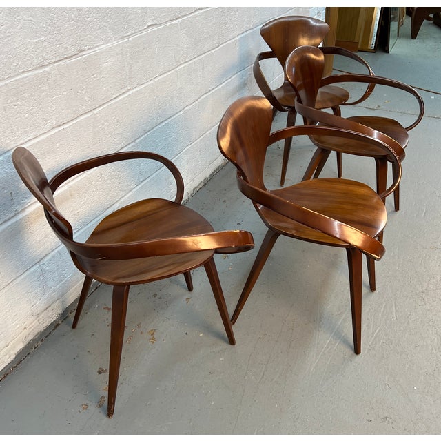 Mid-Century Modern Mid 20th Century Attributed to Norman Cherner for Plycraft "Pretzel" Mid-Century Bentwood Armchairs For Sale - Image 3 of 13