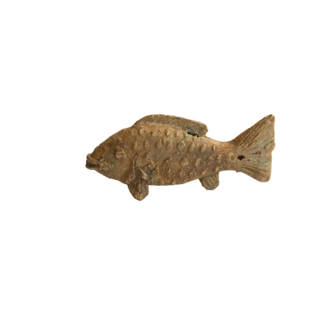 Late 20th Century Vintage African Fish Figurine For Sale - Image 5 of 5