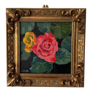 Chicago Artist George T. Chakos' Little Gem Series "Sisters in Bloom" For Sale
