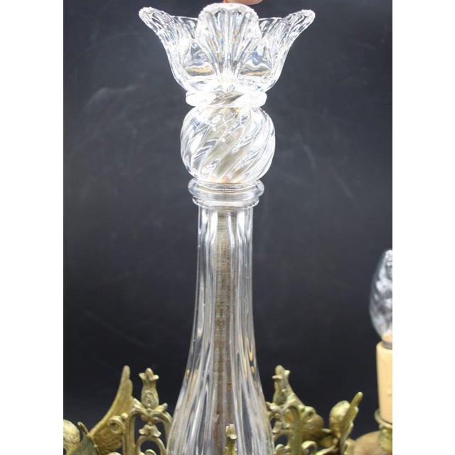 Crystal and Bronze Chandelier from the Baccarat Company, 19th Century For Sale - Image 3 of 9