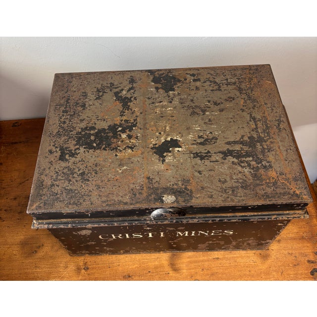Antique English Deed Box For Sale - Image 4 of 6