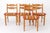 Danish Modern Oak Dining Chairs by Henning Kjærnulf for EG Furniture, 1970s, Set of 4 For Sale - Image 10 of 10