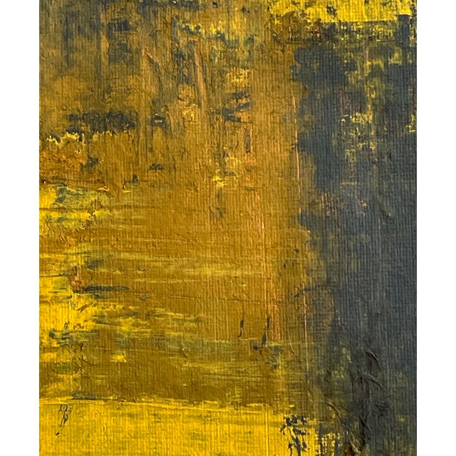Cove.XIII White Framed Contemporary Abstract Yellow Painting For Sale - Image 4 of 4