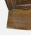 Vintage Oak Wood Bros Desk Cabinet Tudor Hutch Bookshelf Old Charm Leaded Glass For Sale - Image 4 of 16