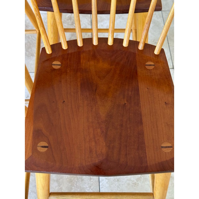 American Thomas Moser Eastward Bar Stools (4) For Sale - Image 3 of 12