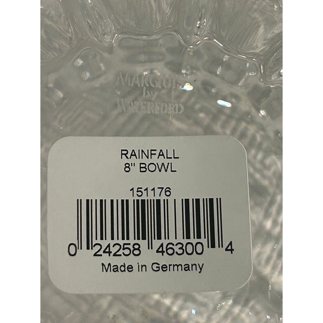 2008 Waterford Crystal Marquis Rainfall 8” Bowl For Sale - Image 11 of 12