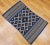 Antique Mexican Saltillo Serape Flat-Woven Kilim Blanket With Royal Blue, Ivory, Brown For Sale - Image 4 of 12