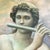Late 20th Century Jan Rithamer Surrealist Painting of Classical Figure With Flute, Bird & Lizard in Gilt Frame For Sale - Image 4 of 8