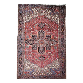 Antique Oversize Heriz Rug, Wool With Vegetable Dyes, Nw Persia, 1920s For Sale