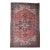 Vintage Oversize Heriz Rug, Hand-Knotted Geometric Pattern, Red & Ivory, 11’ X 19’ For Sale