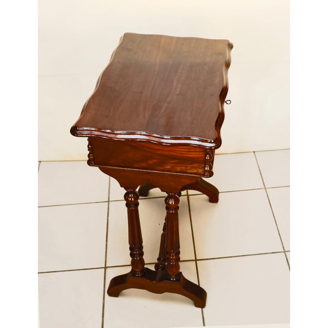 Biedermeier Sewing Table, 1850s For Sale - Image 6 of 9